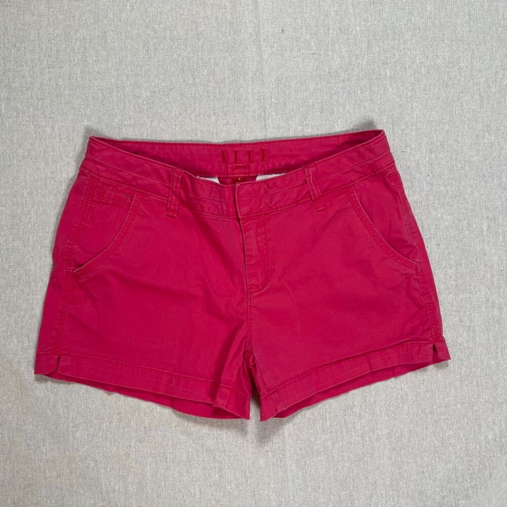 ELLE | Fuschia Pink Chino Shorts | Size 6